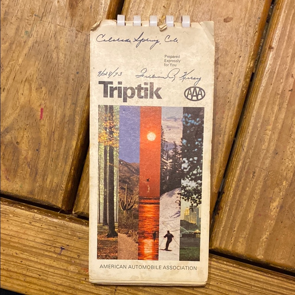 AAA TripTik Travel Guide 1973 colorado springs colorado lots information efemera
